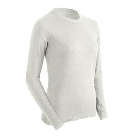 COLDPRUF Basic Women Long Sleeve Crew- White - Smal 560100